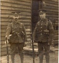 Soldiers of the Royal Warwickshire Regiment – postcard